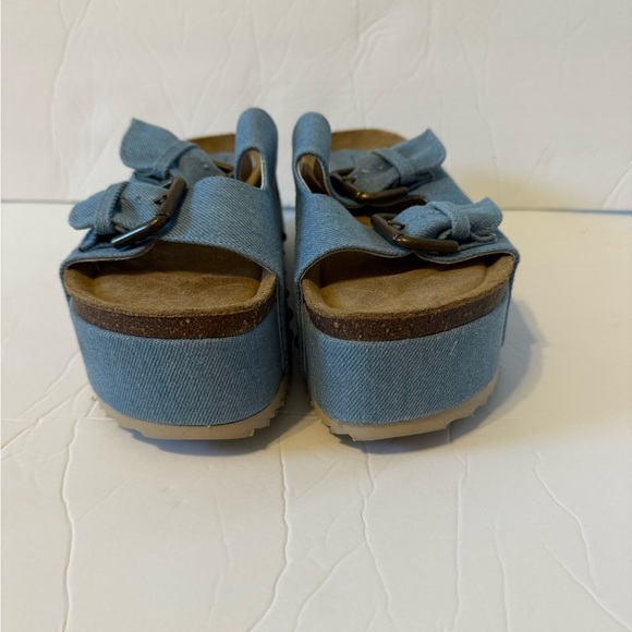 Free People Intentionally Blank Rule Breaker Platform Sandals Size 37 (6.5-7) - Picture 4 of 7